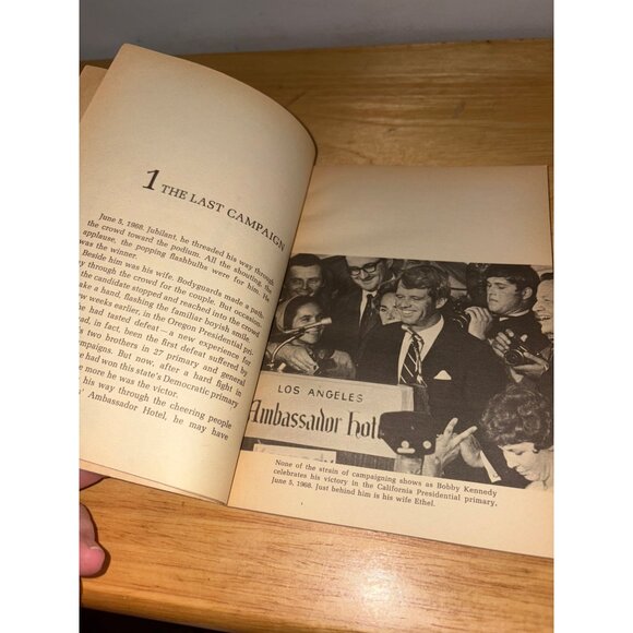RFK 1925–1968 James A. Hudson 1970 Paperback Book Robert F. Kennedy Scholastic - Picture 6 of 8